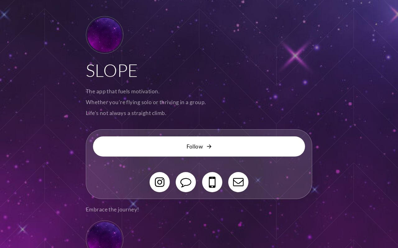 Carrd profile picture for @slope
